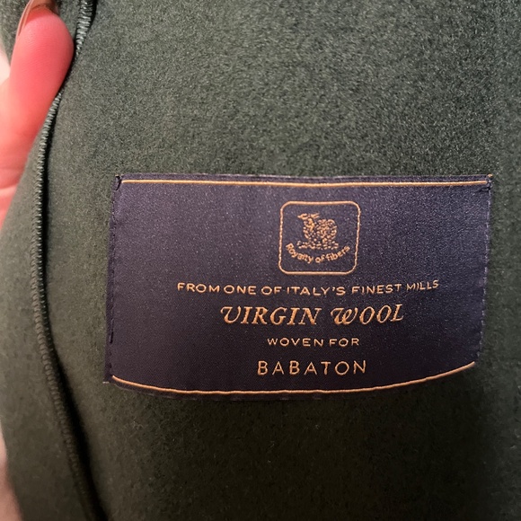 Aritzia Babaton Women's Emerald Green Wool Coat - Picture 4 of 5